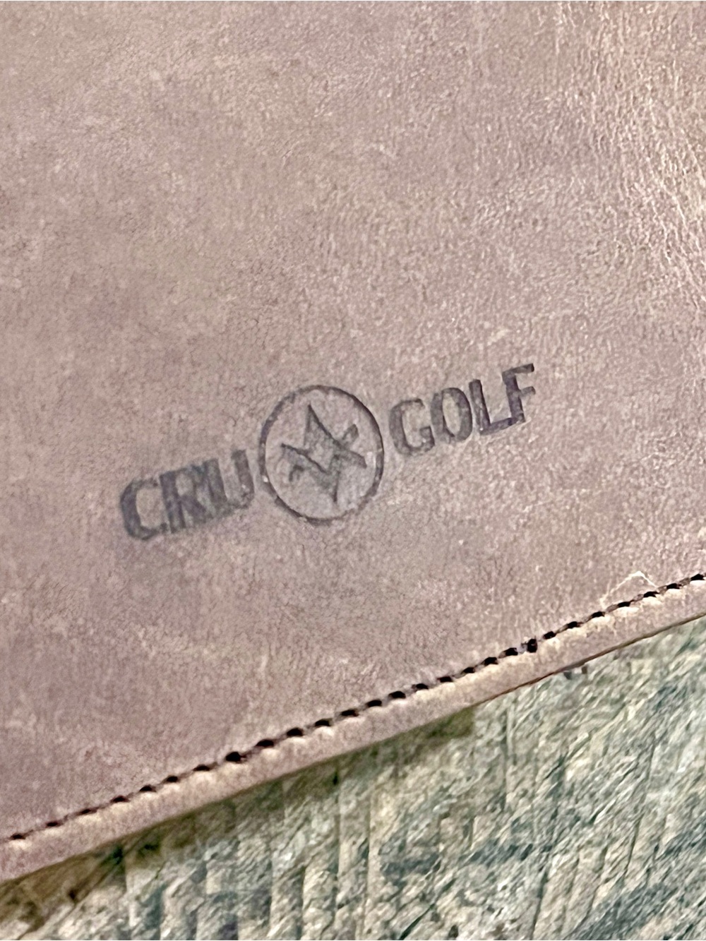 Cru Golf WGC Dell Match Play Genuine Distressed Leather Scorecard Holder - Picture 5 of 5